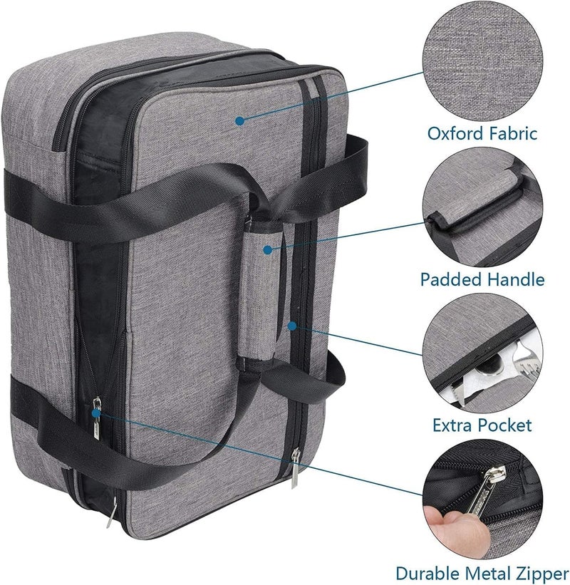 Hersent Lunch Bag Insulated Thermal Food Carrier,Insulated Double Casserole Carrier, 9"x13" Baking Dish Carrier, Padded Lasagna Holder, Expandable Hot And Cold Thermal Tote Bag, Casserole Dishes Travel Bag - Image 4